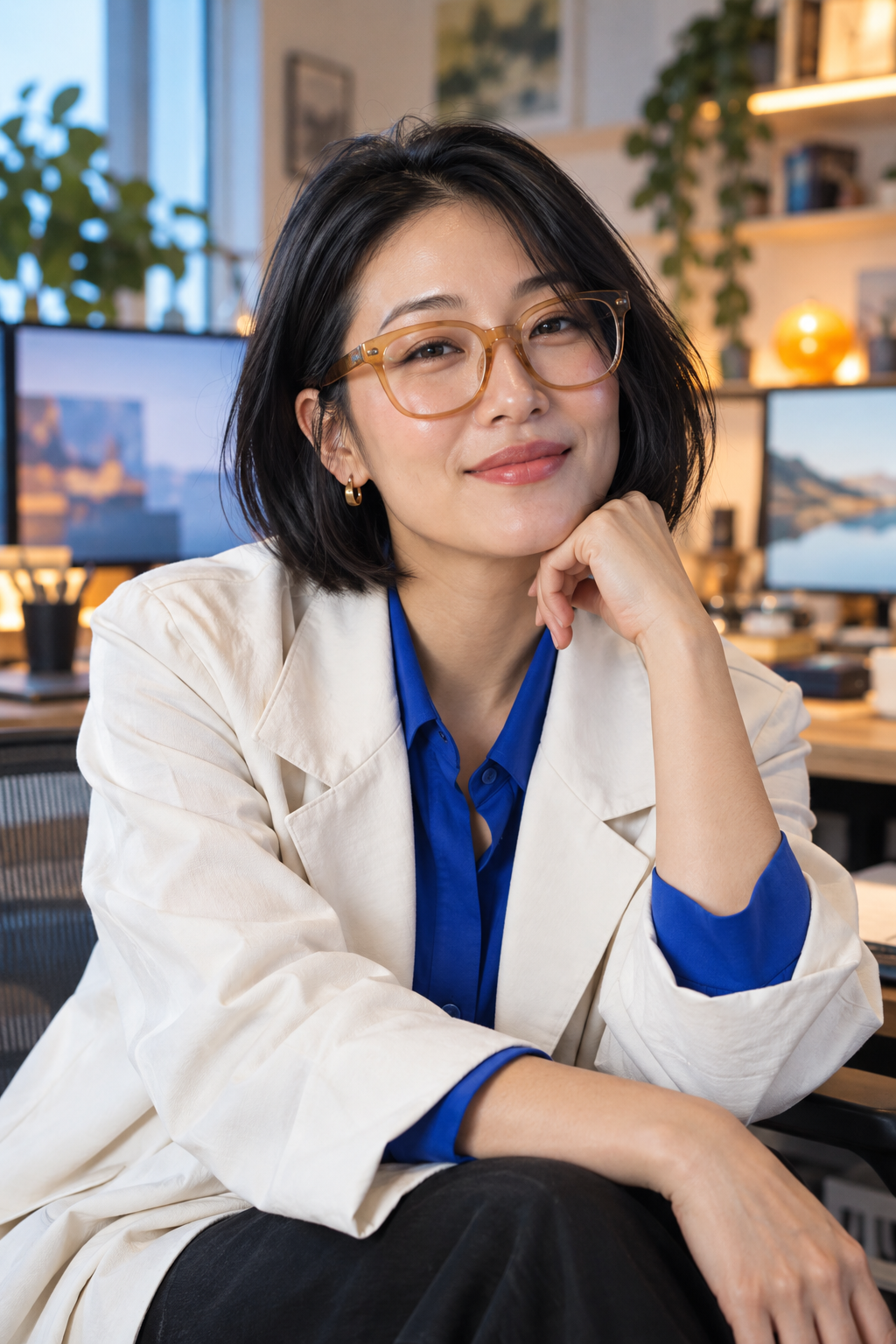 Juno Park, a fictional AI character concept for Technology & AI workflows.